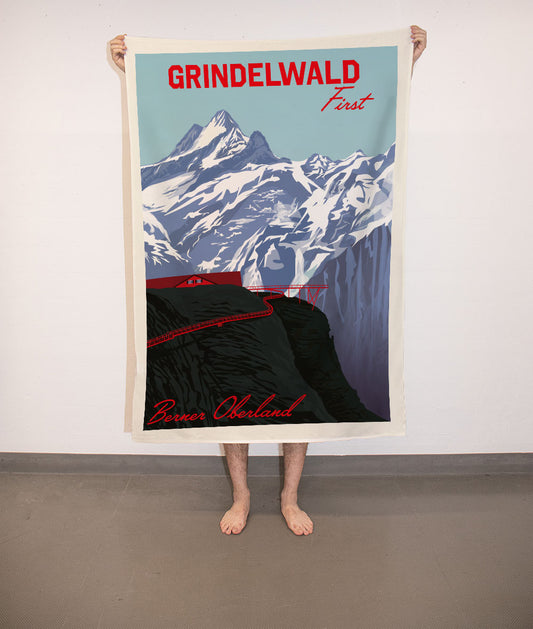 XL Badetuch: Berner Oberland Grindelwald