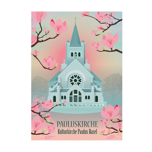 Postkarte: Basel Pauluskirche