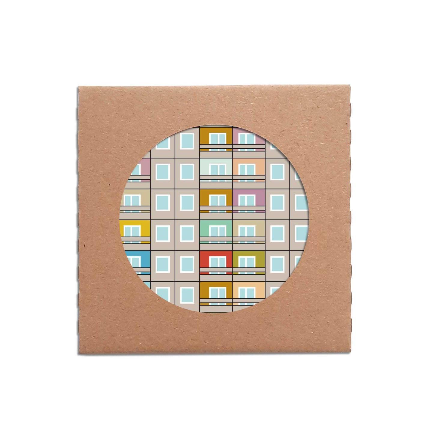 Coaster Set: Bunte Platte