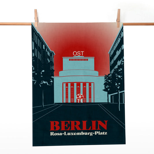 Geschirrtuch: Rosa Luxemburg Platz