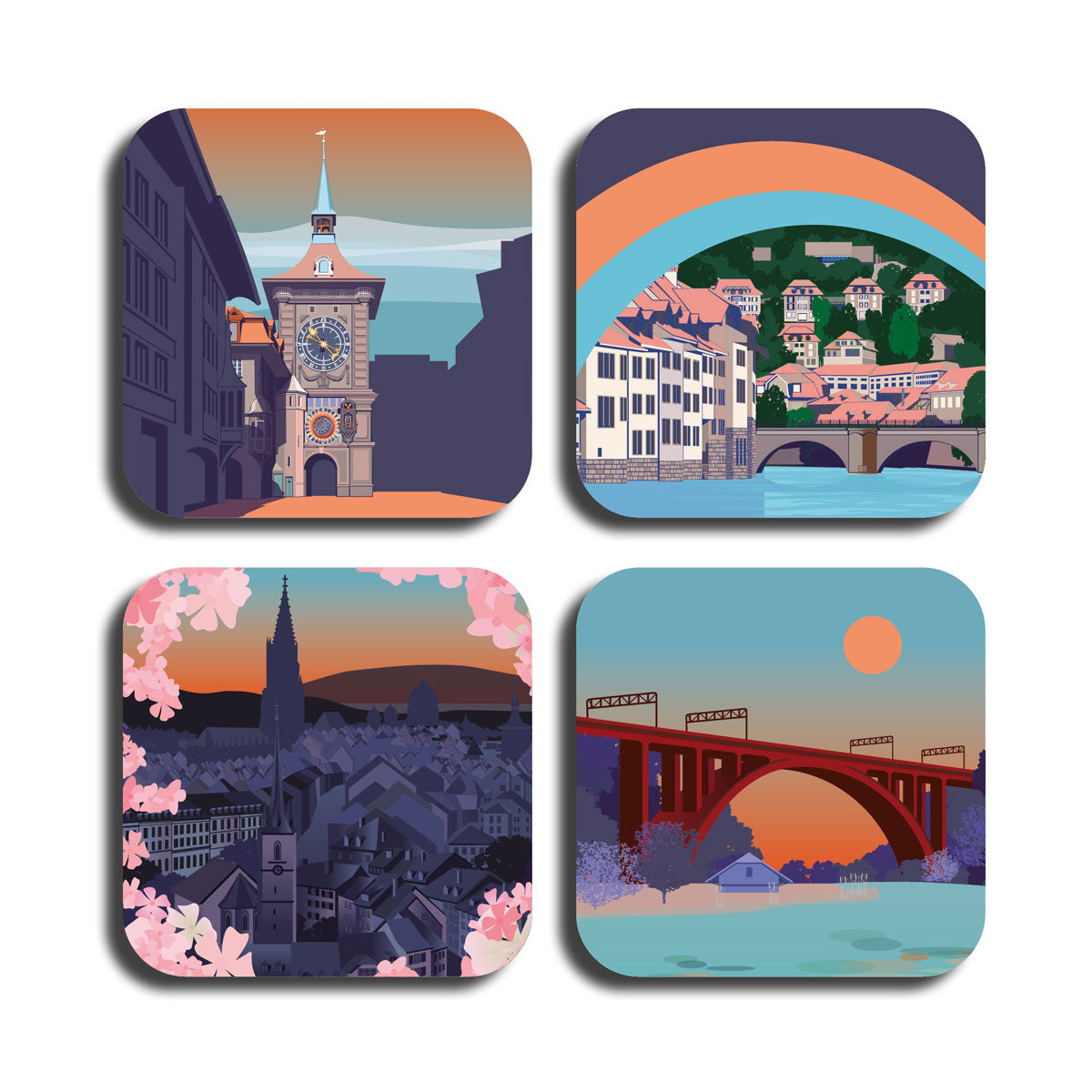 Coaster Set: Bern