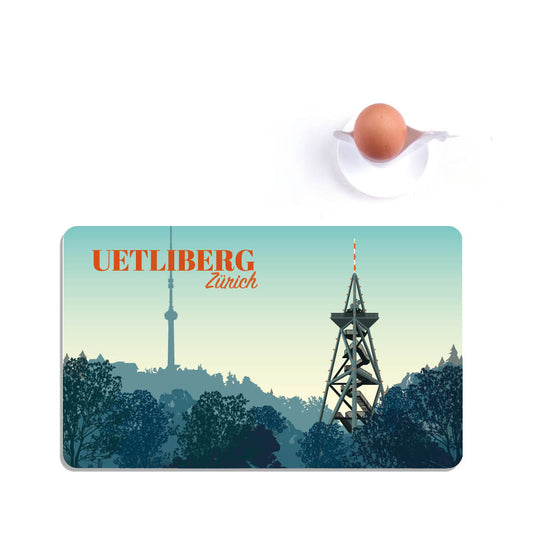 Frühstücksbrettchen: Zürich Ueltiberg