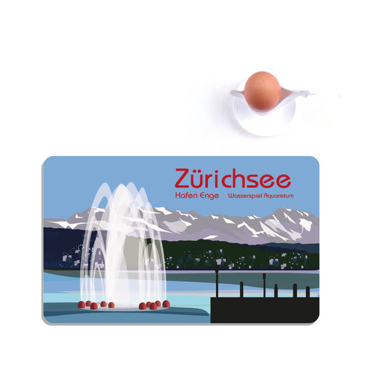 Frühstücksbrettchen: Zürich Zürichsee