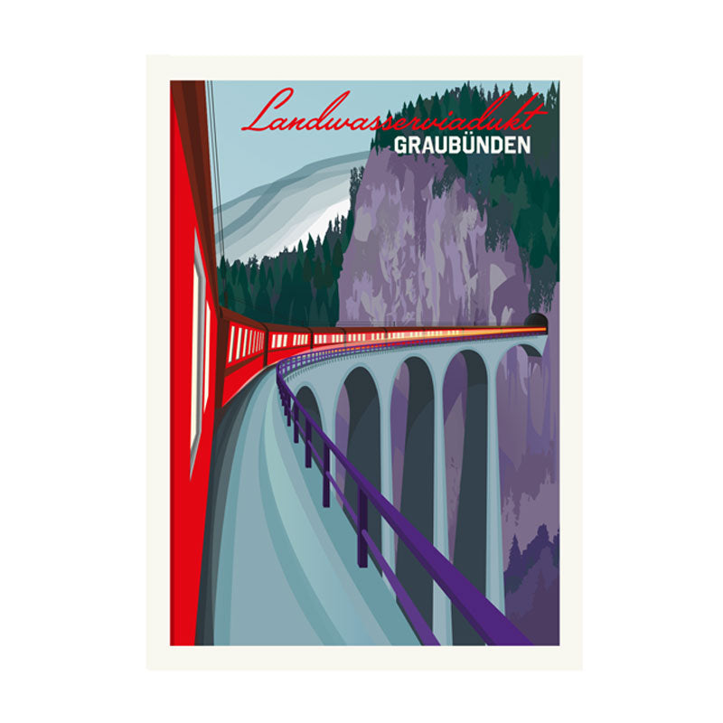 Graubünden Poster: Landwasserviadukt