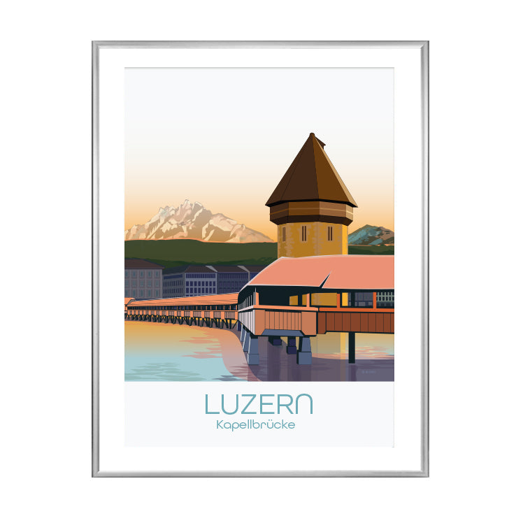 Luzern Poster: Kapellbrücke