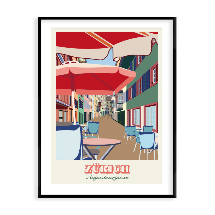 Zürich Poster: Augustinergasse