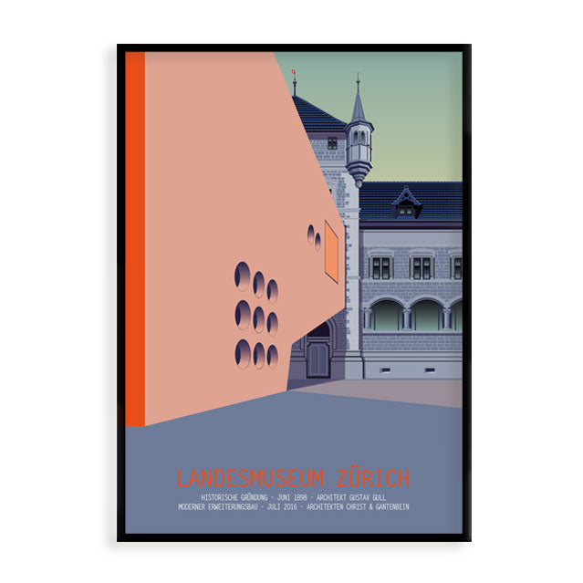 Zürich Poster:Zürich Landesmuseum